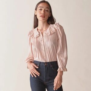 DOEN HELENE TOP SUNDRIED ROSE SIZE SMALL ORIG $198 BNWT
